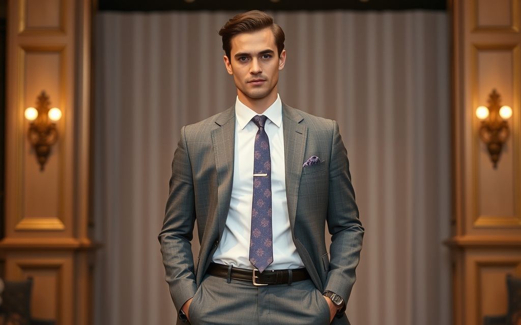 Model in formal attire