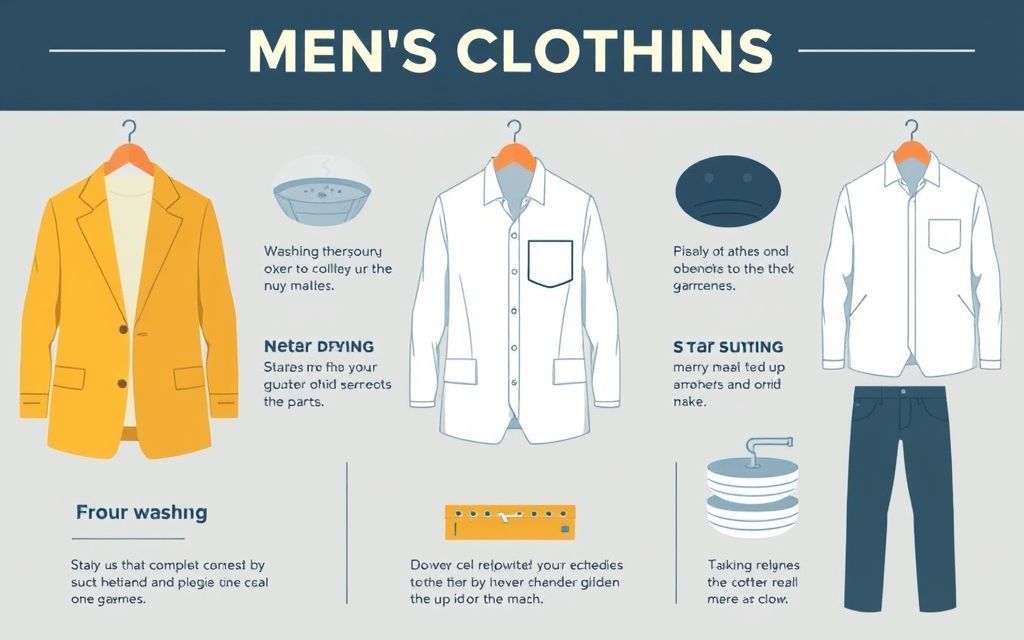Infographic on clothing care